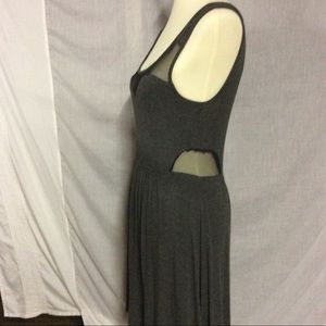 Monteau grey dress with mesh